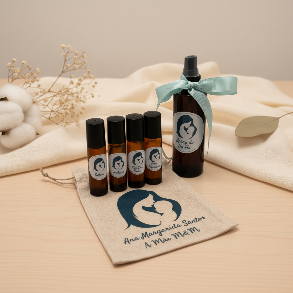 KIT Creche + Spray HÓ-HÓ | Mãe M&M – Soluções Naturais para Crianças dos 0 aos 5 anos