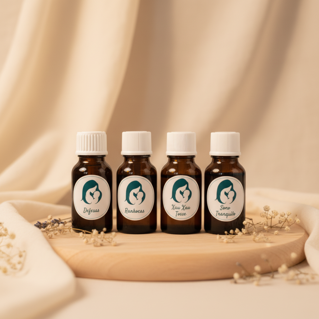 Conjunto 4 Recargas Kit da Creche - 15ml | Óleos Essenciais