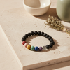 Pulseira com pedras coloridas e Árvore da vida