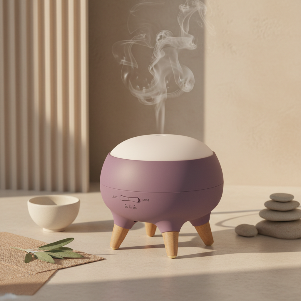 Difusor Ultra-Sónico Roxo - Óleos Essenciais