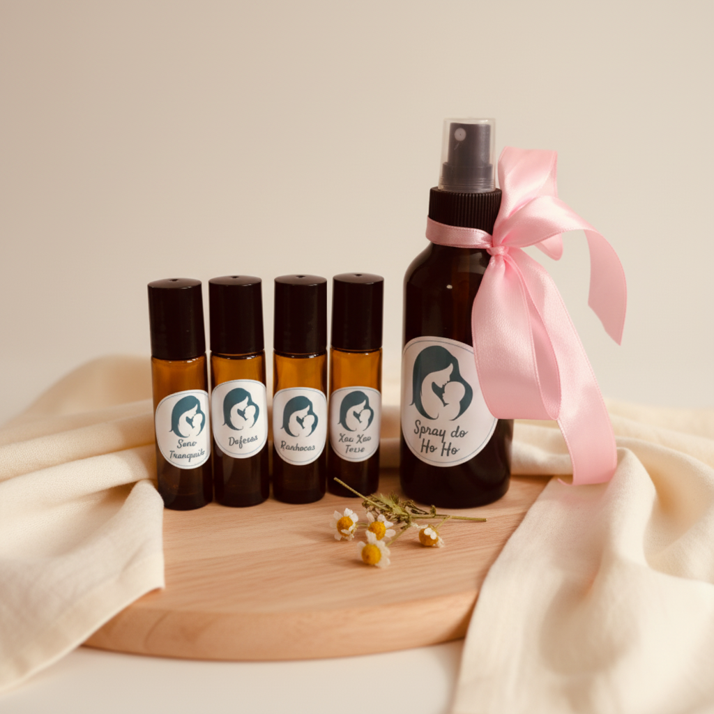 KIT Creche + Spray HÓ-HÓ | Mãe M&M – Soluções Naturais para Crianças dos 0 aos 5 anos